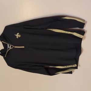 New Orleans Saints NFL Official Quarter Zip Top Medium Long sleeve Pullover